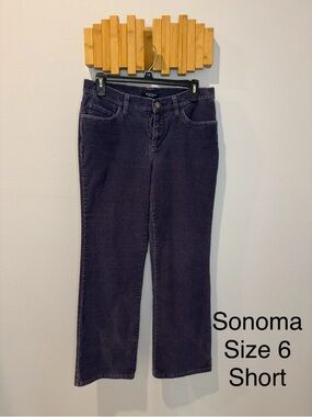 Sonoma Women's Deep Plum Straight Leg Jeans